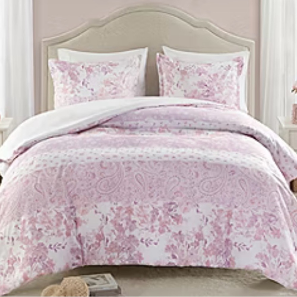 NWT Intelligent Design Elodie Duvet Cover Pink Bedding Set In Original Packaging